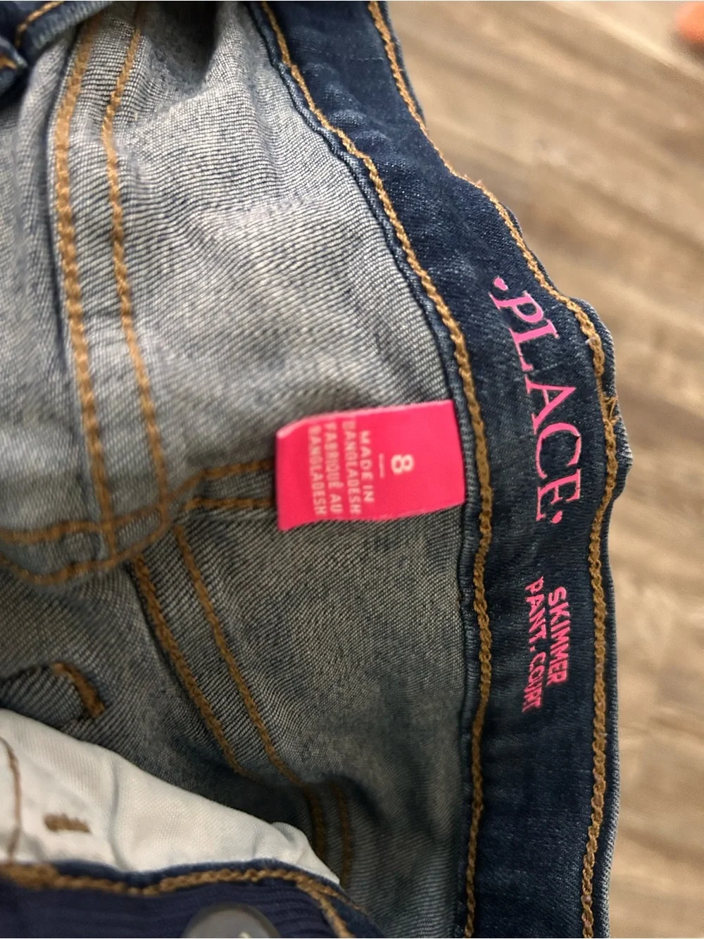Girls denim long shorts